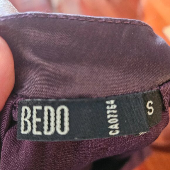 Purple Bedo Accordion Style Halter Dress -Size S - Picture 8 of 11